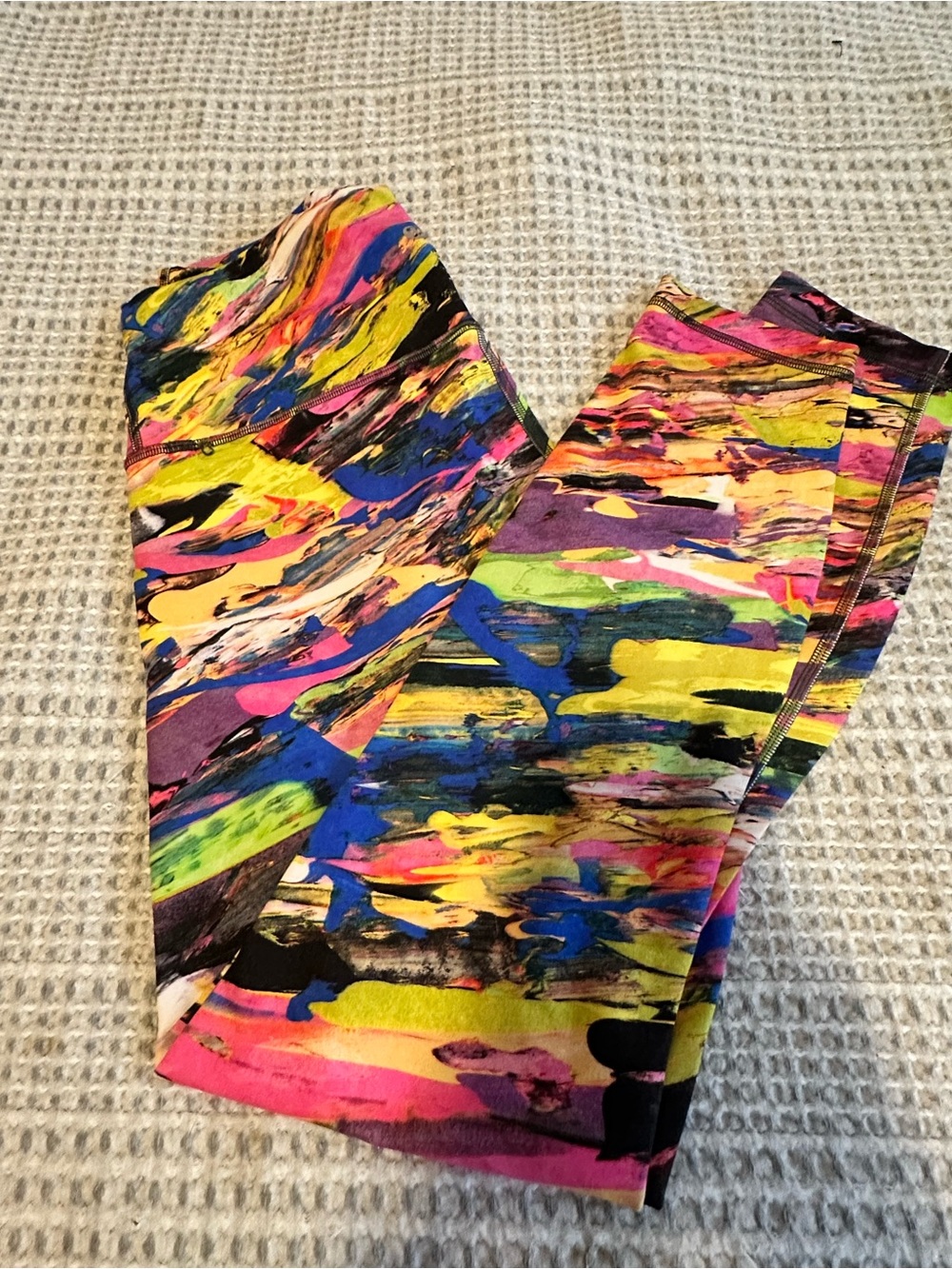 lululemon athletica Multicolor Abstract Print Leggings